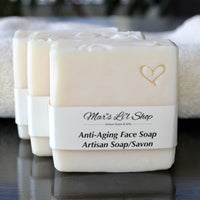 Gentle, nourishing, and hydrating, our Anti-Aging Facial Soap&nbsp;is crafted with a rich blend of botanical oils and butters to support youthful, glowing skin at any age.