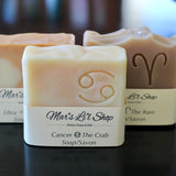 Uniquely crafted with a scent corresponding to each sign, these specialty themed Zodiac soaps are stamped with its corresponding symbol and accompanied by a fun little description of each signs characteristics.